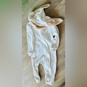 🐇Bunny Baby Easter Romper Long Ear Rabbit Hoodie Romper Jumpsuit with Zipper🐇